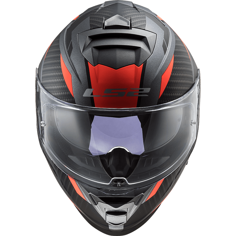 LS2 FF800 Storm Racer MC-Hjelm, svart/orange