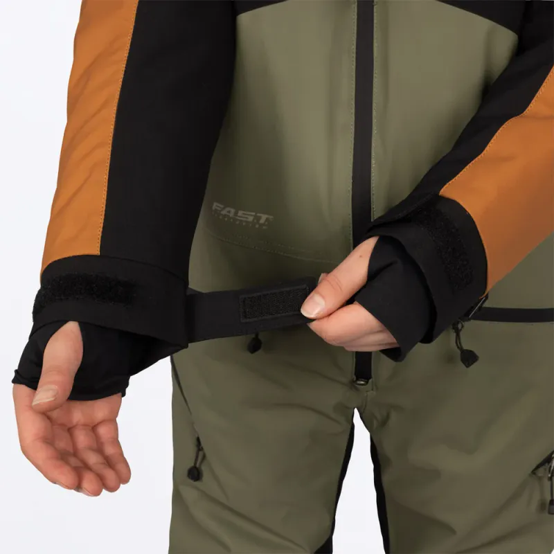 FXR Yth Vertical Monosuit 27, moss/umber/stone