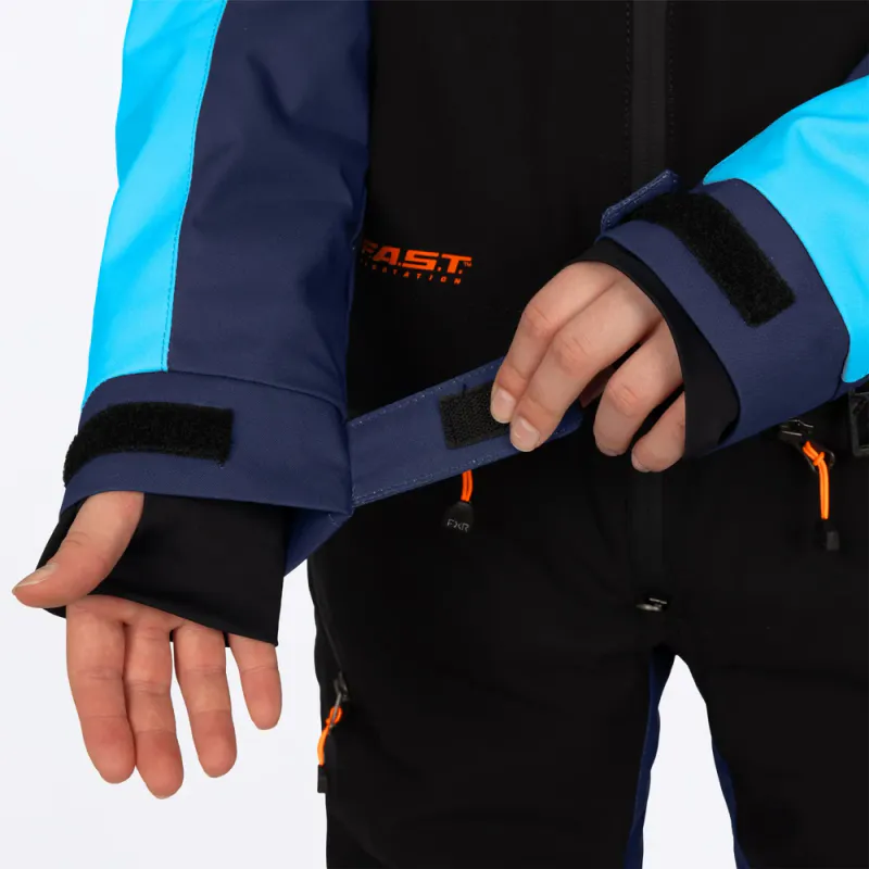 FXR Yth Vertical Monosuit 27, midnight/blue/orange