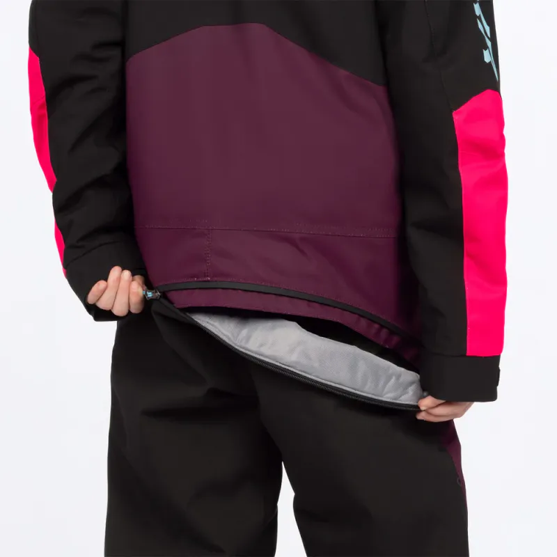 FXR Yth Vertical Monosuit 27, plum/razz/maui