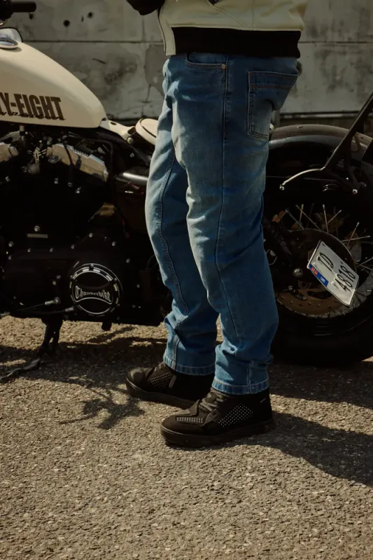Bullfighter Lyseblå Cobra Kevlar MC-Jeans. Lengde: 32