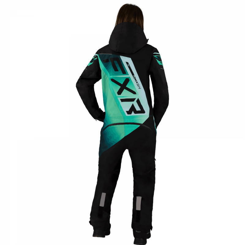 FXR W CX F.A.S.T Ins Monosuit 23, black/mint fade